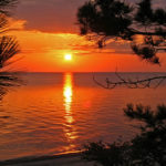 sun set on a Ugandan Lake